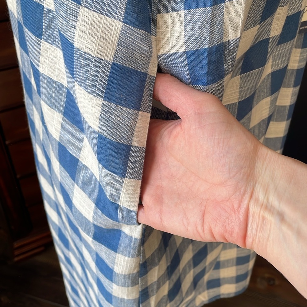 NWT Comme Toi Check Shift Style Dress Size Small - Picture 5 of 10